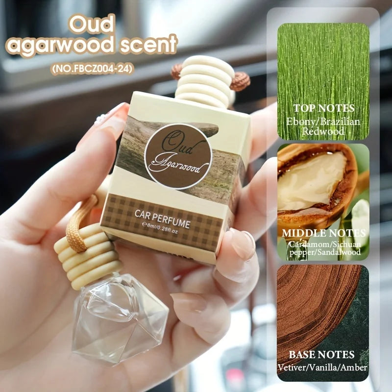 Canned Car Air Freshener Block | Long-Lasting Wood & Coffee Aromatherapy Scents | Natural Deodorant Perfume for Auto
