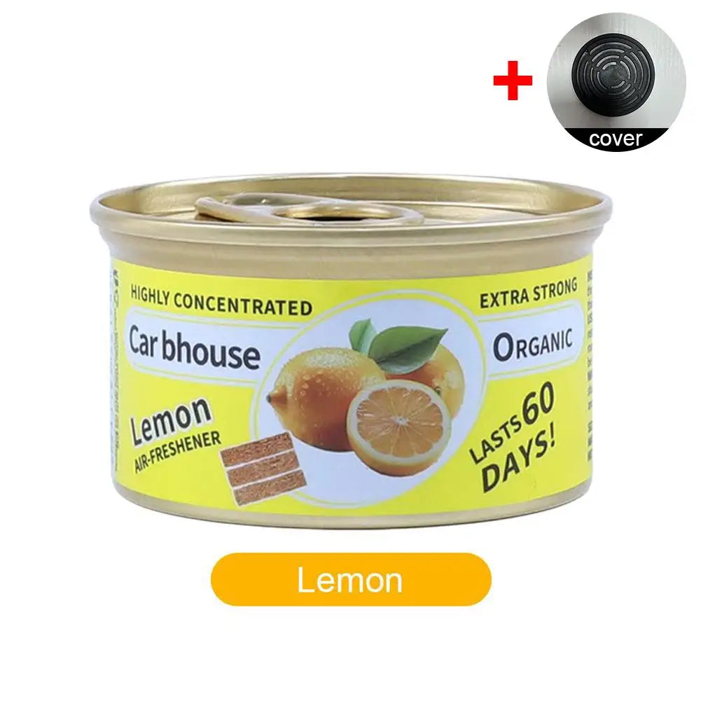 Wood & Coffee Scented Car Air Freshener | Long-Lasting Canned Perfume Block | Auto Aromatherapy & Deodorizer