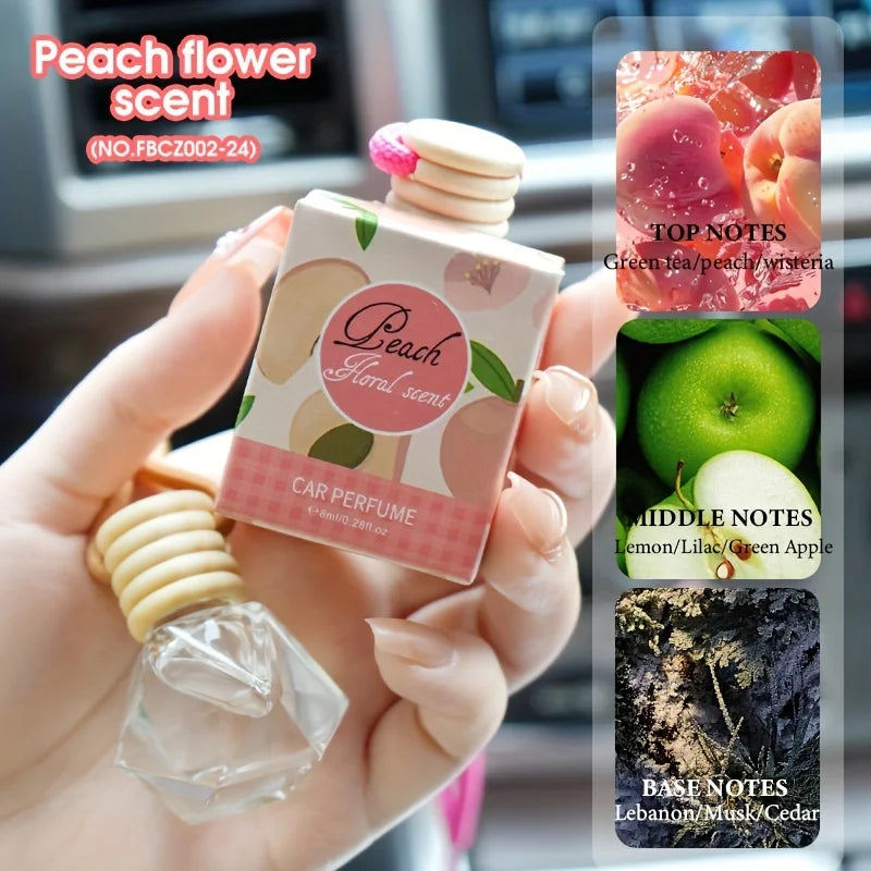 Long-Lasting Car Deodorizer & Perfume | Natural Wood & Coffee Scented Air Freshener Block | Auto Aromatherapy Can