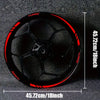 12-Piece Motorcycle Wheel Sticker Set | Reflective Rim Decals for 18-21 Inch Wheels | Night Safety & Styling Upgrade