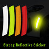 2-Piece Wheel Arch Reflective Strip Set | Car Fender Eyebrow Styling with Night Safety Warning | Easy-Apply Reflective Tape