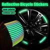 20-Pack Motorcycle Wheel Reflective Strips | Rim & Hub Safety Decals for Night Riding | High-Visibility Styling Kit