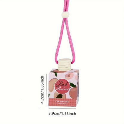 Long-Lasting Car Deodorizer & Perfume | Natural Wood & Coffee Scented Air Freshener Block | Auto Aromatherapy Can