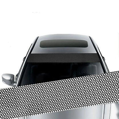 Automotive Sunshade Window Film | 3D Perforated Vinyl for Front Windshield & Rear Glass | Decorative UV Cut-Off Sticker