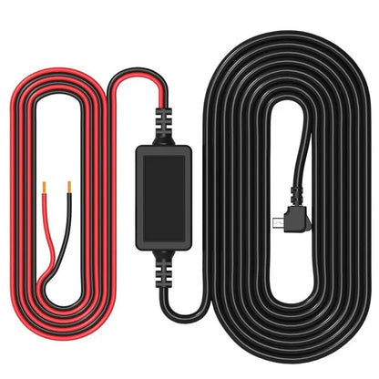 3.2m Dash Cam Hardwire Kit | 12V/24V to 5V Micro-USB Power Cable | for Parking Mode & Neat DVR Installation