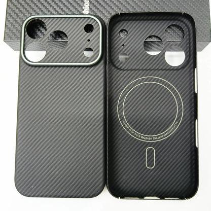 Asdipsa Genuine Aramid Carbon Fiber Magsafe Case For iPhone 17 Pro Max 17Pro Matte Fine Camera Hole Thin Hard Armor Cover