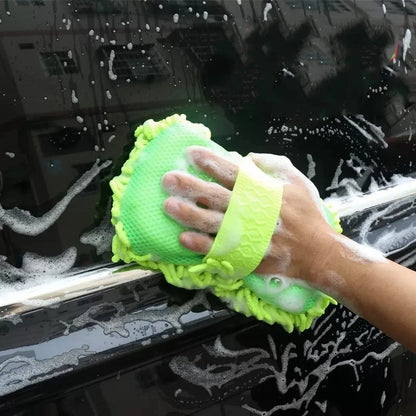 Complete Car Wash Kit | with Microfiber Sponge, Detailing Brushes, Towel & Gloves | Auto Styling & Care Accessories