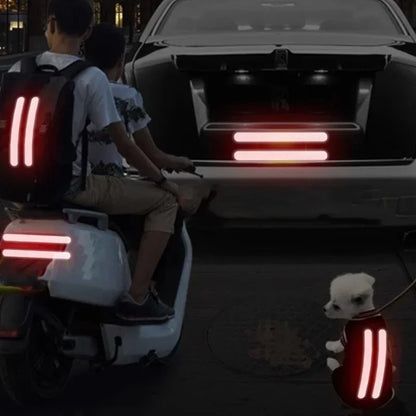 Universal Side Mirror Reflector Strips | Anti-Collision Warning Reflective Tape for Cars | Enhanced Night Visibility