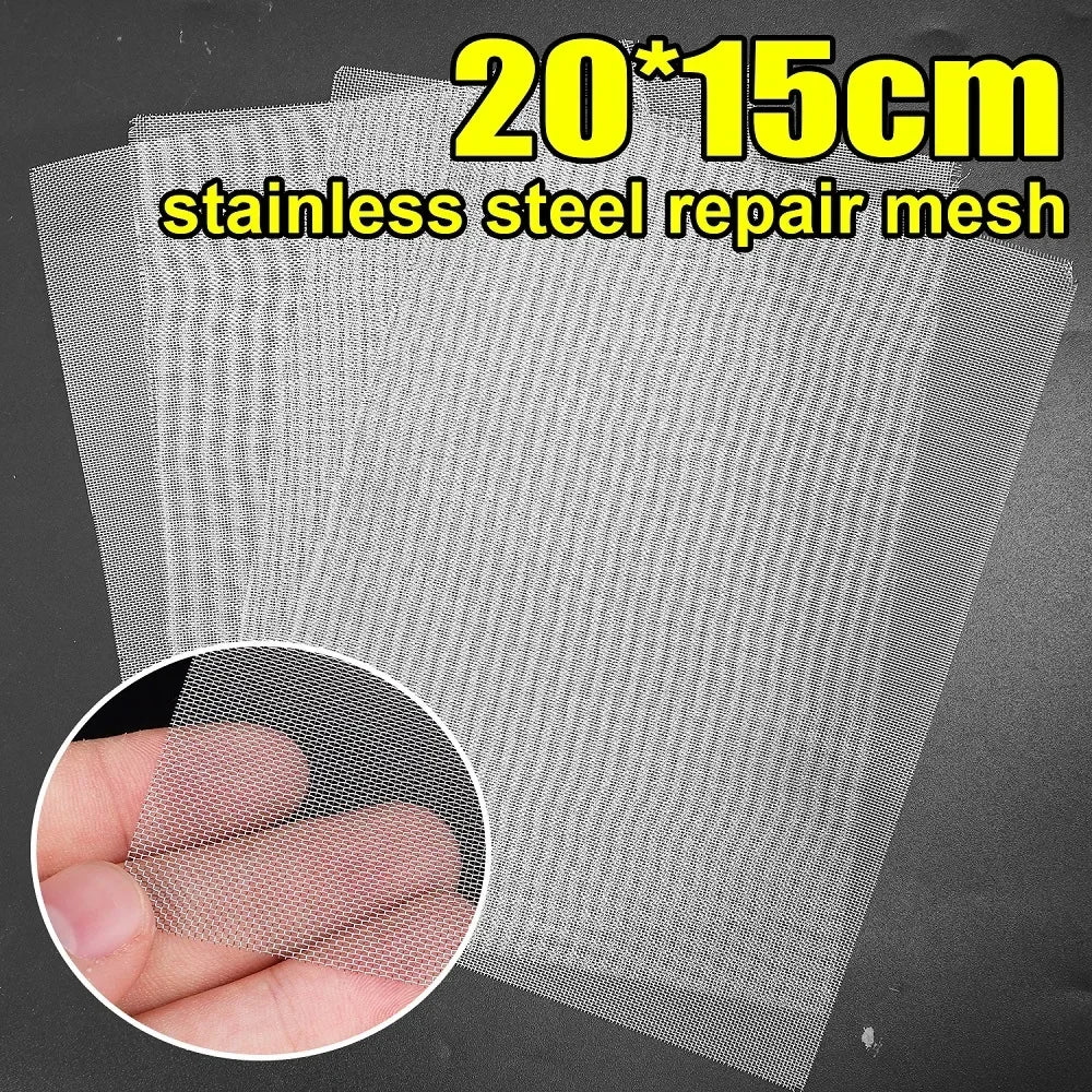 Stainless Steel Plastic Repair Mesh | Trimmable Bumper Patch for Holes & Cracks | Welding Wire Grid for Body Repair