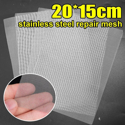 Stainless Steel Plastic Repair Mesh | Trimmable Bumper Patch for Holes & Cracks | Welding Wire Grid for Body Repair