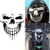 Skull Head Reflective Sticker Decal | Laser Rainbow Design for Motorcycle Helmet & Body | Moto Scooter Windshield Decor