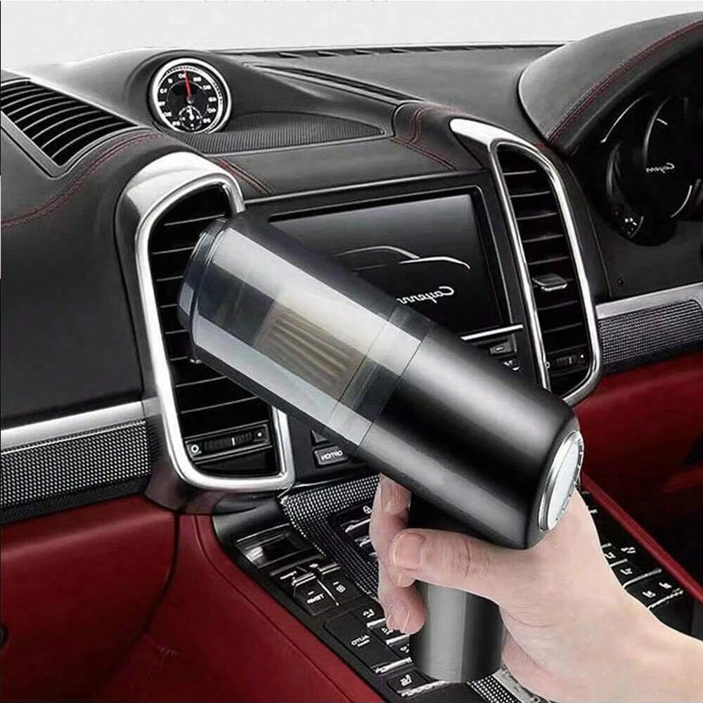 Portable Rechargeable Vacuum & Blower | 3-in-1 Mini Cleaner for Car Interiors & Household Use | USB Charging
