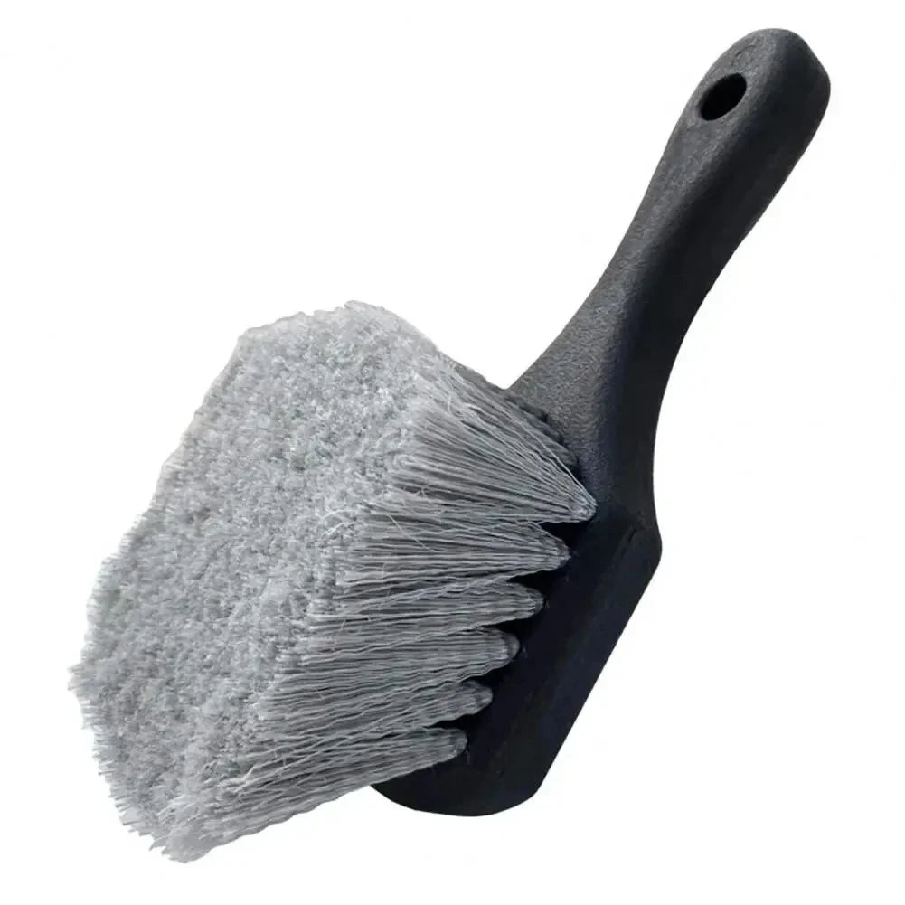 Short-Handle Wheel & Tire Cleaning Brush Set | Durable Detailing Brush for Car Rim Maintenance | Ergonomic Auto Care Kit