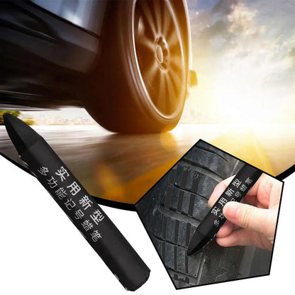 Waterproof Tire Crayon Marker - Portable, Fade-Resistant Paint Pen for Car Tire Tread, Stones, Tiles, and Vehicle Care