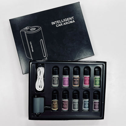 3-Strength Adjustable Car Air Freshener | Portable Aromatherapy Machine & Electric Diffuser | Customizable Fragrance