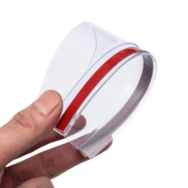 2 Pack Car Rearview Mirror Rain Shield - Universal Carbon Fiber Rain Eyebrow Cover for Side Mirrors, Waterproof Rain Guard