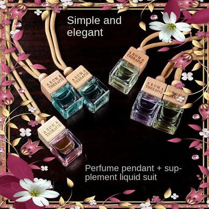 Fragrance Mirror Pendant for Car | Long-Lasting Smoke Odor Eliminator & Decorative Hanging Accessory