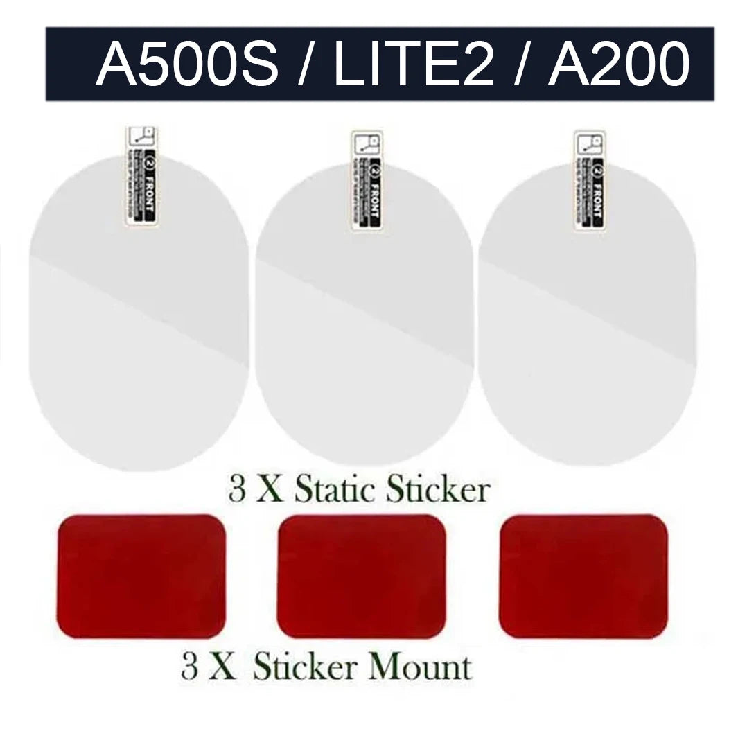 3-Piece 70mai Dash Cam Mounting Sticker Set | Static Cling & Adhesive Holders for Pro Plus+, A500S, A510, A200