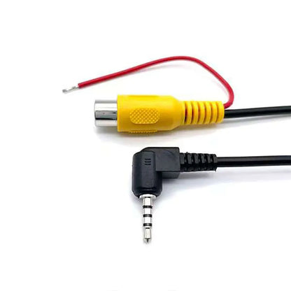 RCA to 2.5mm AV Adapter Cable | Rear View Camera Connection for DVR Dash Cam | Reverse Trigger Video Input Line