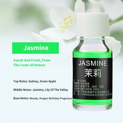 10ml Essential Oil Refill for Car Vent Clips | Aroma Perfume Replenisher for Air Conditioning & Humidifiers