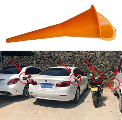 Long-Reach Anti-Splash Funnel | Plastic Oil & Gas Filling Tool for Cars & Trucks | Easy Engine Refueling