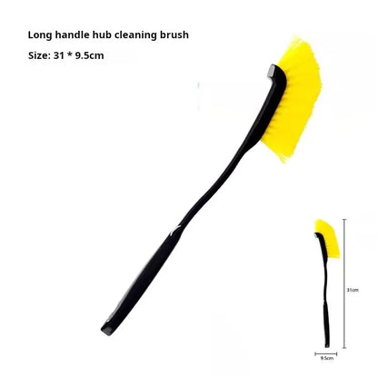 Universal Wheel & Tire Cleaning Brush Kit | Detailing Brushes & Wash Towel for Rim Maintenance | Complete Care Set