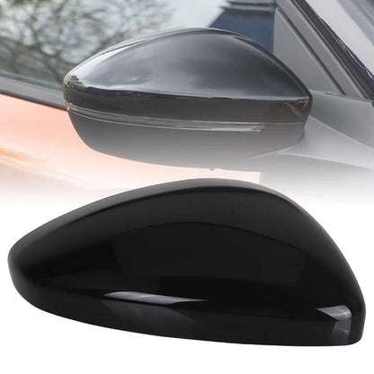 Pair of Door Mirror Cover Caps | Replacement Housing for Peugeot 208 (2012-2019) | Left & Right Side Exterior Shell