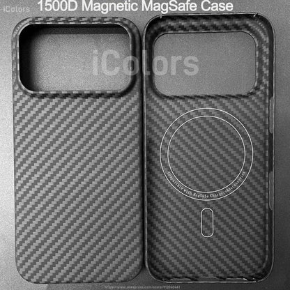 Magnetic MagSafe Case for iPhone 17 Pro Max/17 Pro/17 Air/17 Aramid Carbon Fiber Case Ultra thin Lightweight Aramid Fiber Cover