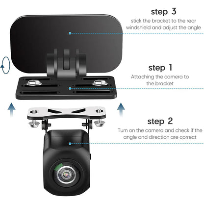Universal Rear Camera Mounting Bracket | 8/4/2-Pack for Backup, Dash, Mirror Cam | Adjustable Holder for Car & Truck