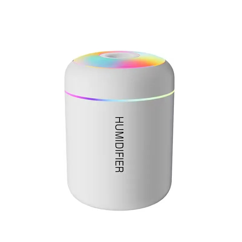 180ML Mini USB Humidifier & Aroma Diffuser | 7-Color LED Mood Light for Home, Car, Office | Essential Oil Purifier