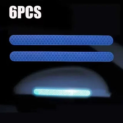 Universal Side Mirror Reflector Strips | Anti-Collision Warning Reflective Tape for Cars | Enhanced Night Visibility