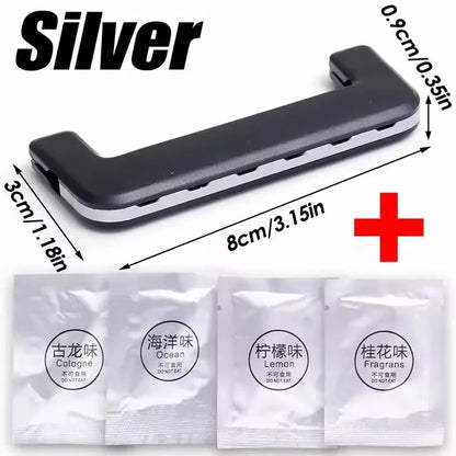 Hidden Air Vent Aromatherapy Clip | Solid Scent Strips & Tablets for Cars | Wind Direction Paddle Diffuser