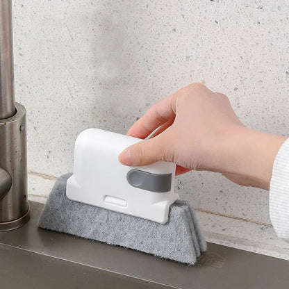 All-Purpose Gap & Crevice Cleaning Brush | for Hard-to-Reach Window Seals & Kitchen Corners | Ergonomic Minimalist Tool