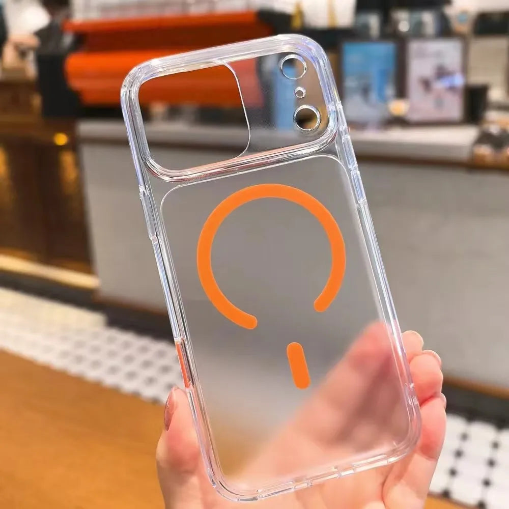 Matte Translucent Original Magsafe Case For iPhone 17 Pro Air 17Pro Max Active Camera Button Magnetic Wireless Charge Hard Cover