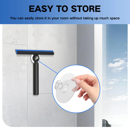 Adjustable Length Shower Squeegee | for Streak-Free Glass Doors, Mirrors & Windows | Bathroom Cleaning Tool