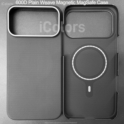 Magnetic MagSafe Case for iPhone 17 Pro Max/17 Pro/17 Air/17 Aramid Carbon Fiber Case Ultra thin Lightweight Aramid Fiber Cover