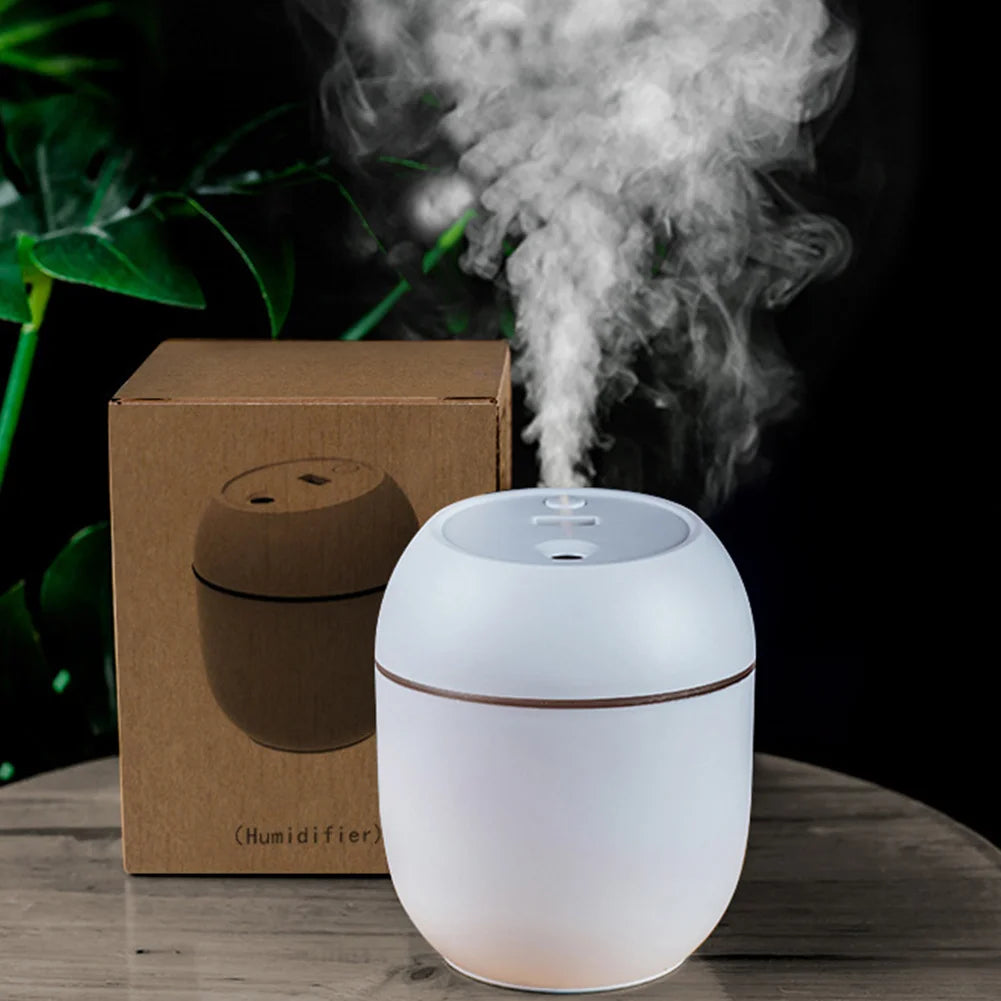 USB Mini Humidifier & Essential Oil Diffuser | 7-Color LED Mood Light for Home, Car, Office | Ultrasonic Quiet Mist