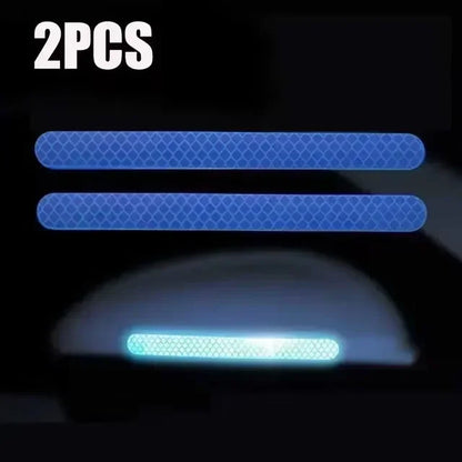 Universal Side Mirror Reflector Strips | Anti-Collision Warning Reflective Tape for Cars | Enhanced Night Visibility
