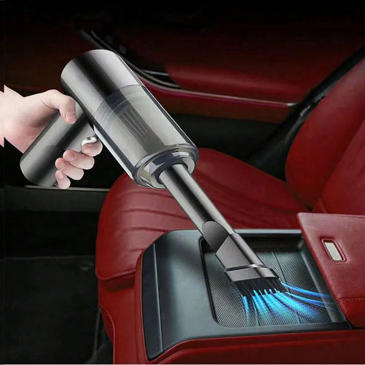 Portable Rechargeable Vacuum & Blower | 3-in-1 Mini Cleaner for Car Interiors & Household Use | USB Charging