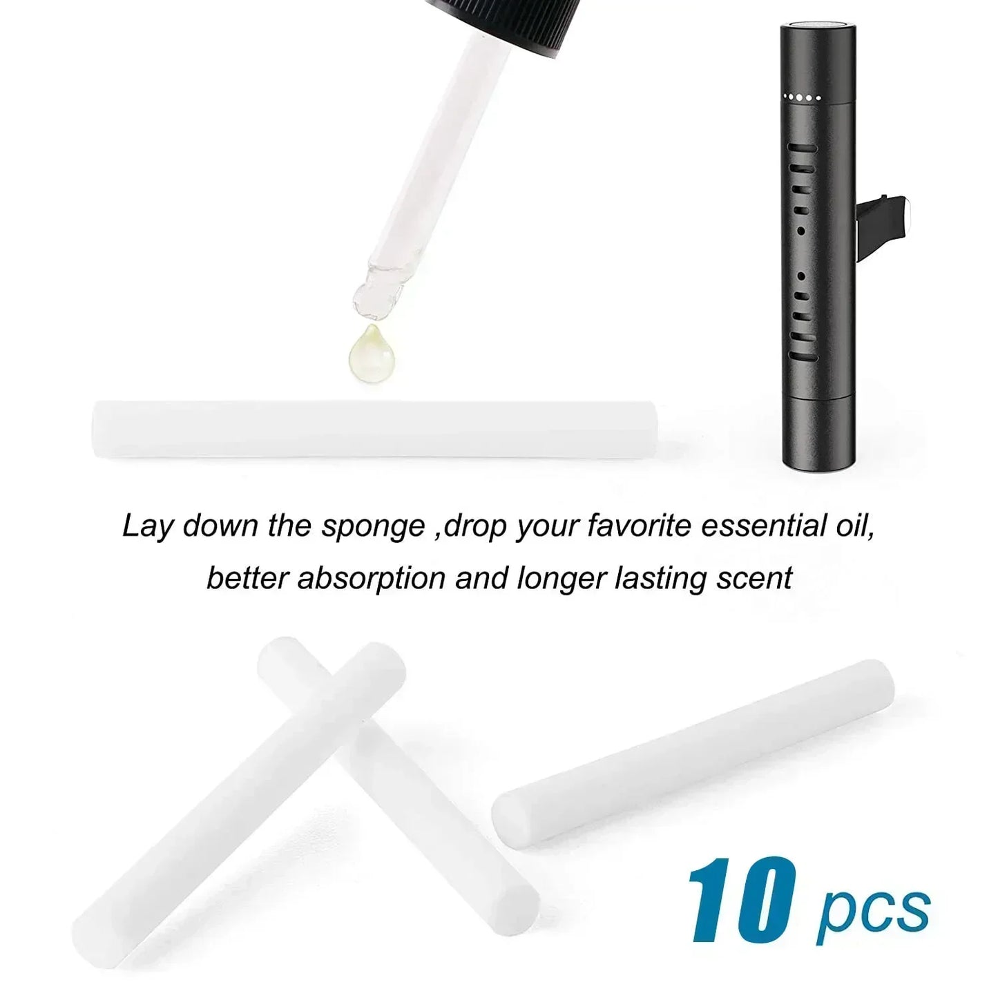 Car Vent Air Freshener Clip | Eliminates Odors with Long-Lasting Natural Scents | Auto Aroma Accessory