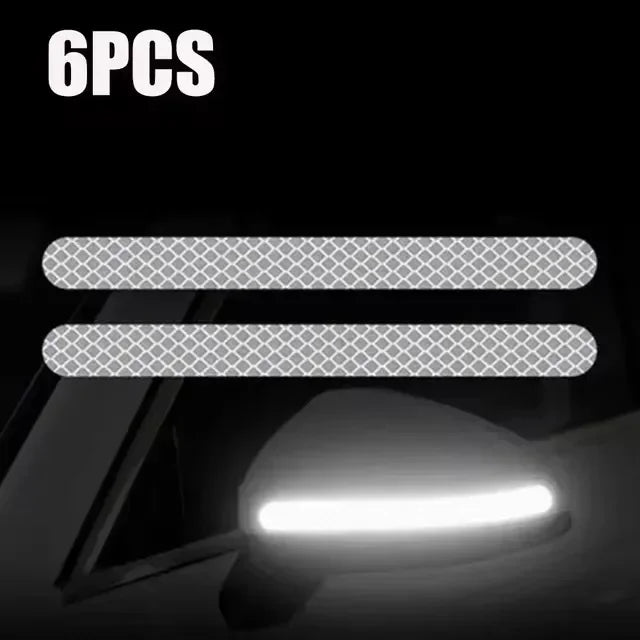 Universal Side Mirror Reflector Strips | Anti-Collision Warning Reflective Tape for Cars | Enhanced Night Visibility