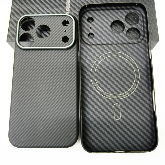 Asdipsa Genuine Aramid Carbon Fiber Magsafe Case For iPhone 17 Pro Max 17Pro Matte Fine Camera Hole Thin Hard Armor Cover