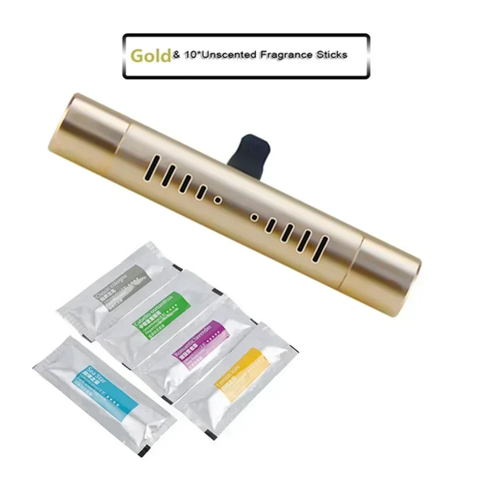Car Vent Air Freshener Clip | Eliminates Odors with Long-Lasting Natural Scents | Auto Aroma Accessory