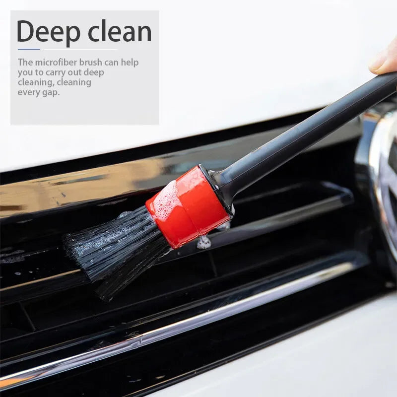5-Piece Car Detailing Brush Set | Interior & Wheel Cleaning Tools for Dashboard, Vents, Tires | Complete Auto Care Kit
