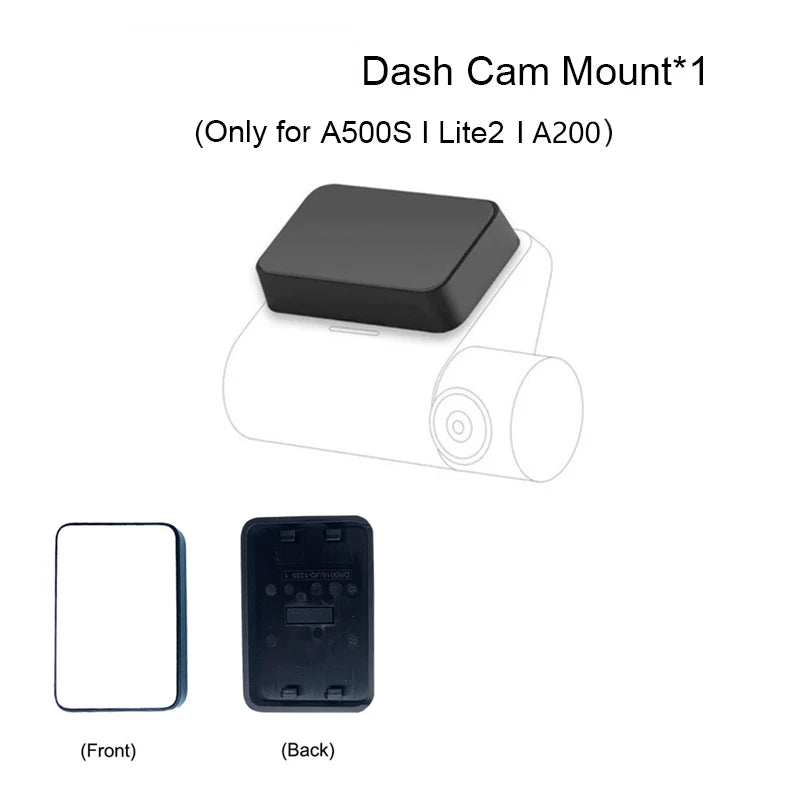 3-Piece 70mai Dash Cam Mounting Sticker Set | Static Cling & Adhesive Holders for Pro Plus+, A500S, A510, A200