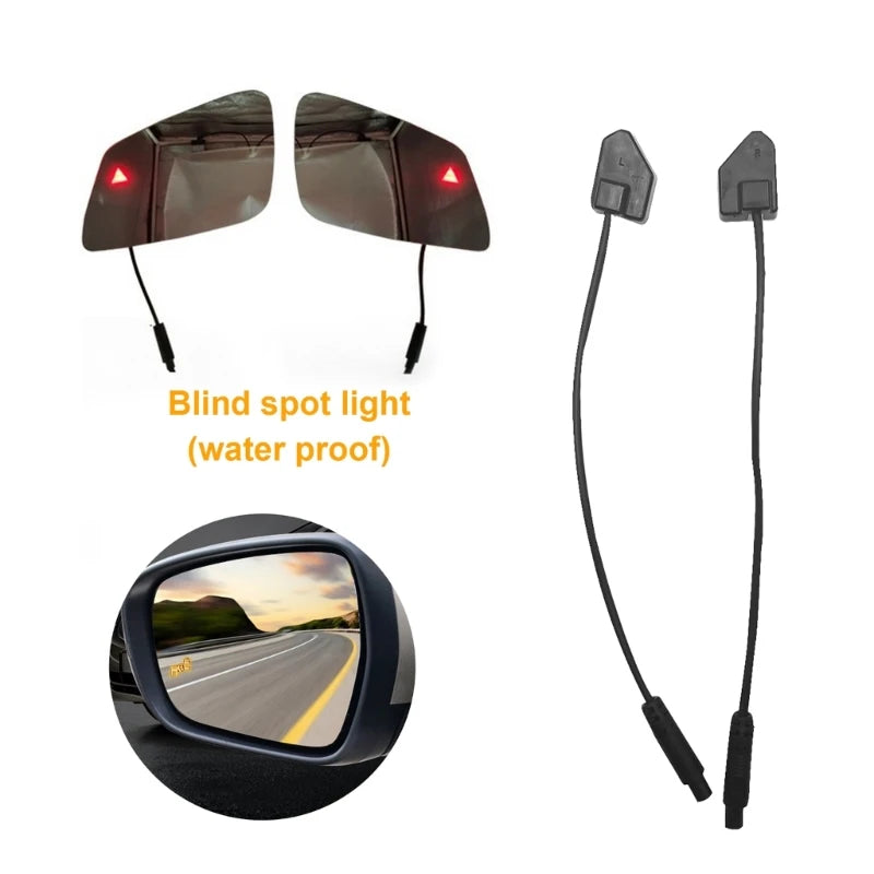 Universal Blind Spot Detection System (BSD) | LED Visual & Buzzer Alarm | Lane Change Assist with Rear Radar Sensors | Model H9EE