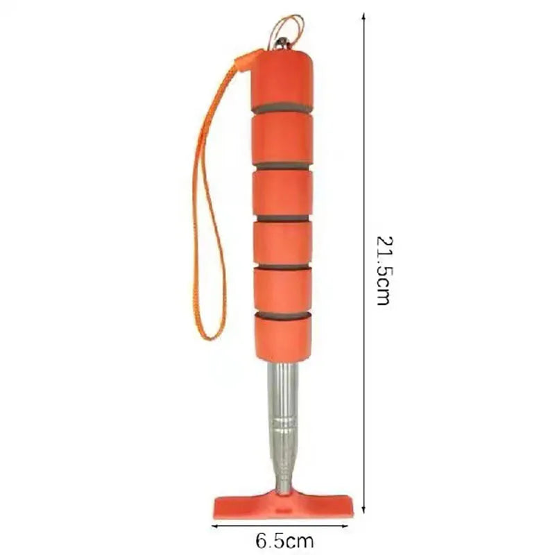 Car Mirror & Glass Cleaning Tool | Telescopic Handle with Wiper and Scraper | Reach Difficult Interior & Exterior Spots