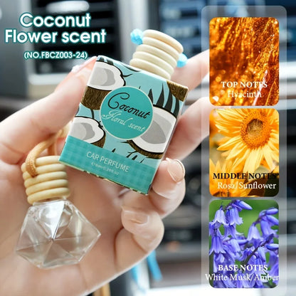 Canned Car Air Freshener Block | Long-Lasting Wood & Coffee Aromatherapy Scents | Natural Deodorant Perfume for Auto