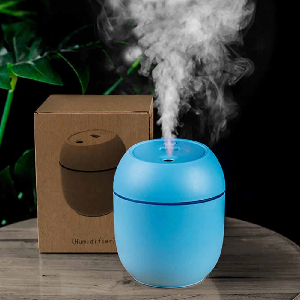 USB Mini Humidifier & Essential Oil Diffuser | 7-Color LED Mood Light for Home, Car, Office | Ultrasonic Quiet Mist