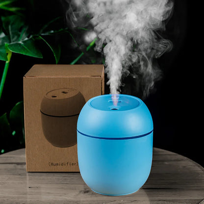 USB Mini Humidifier & Essential Oil Diffuser | 7-Color LED Mood Light for Home, Car, Office | Ultrasonic Quiet Mist